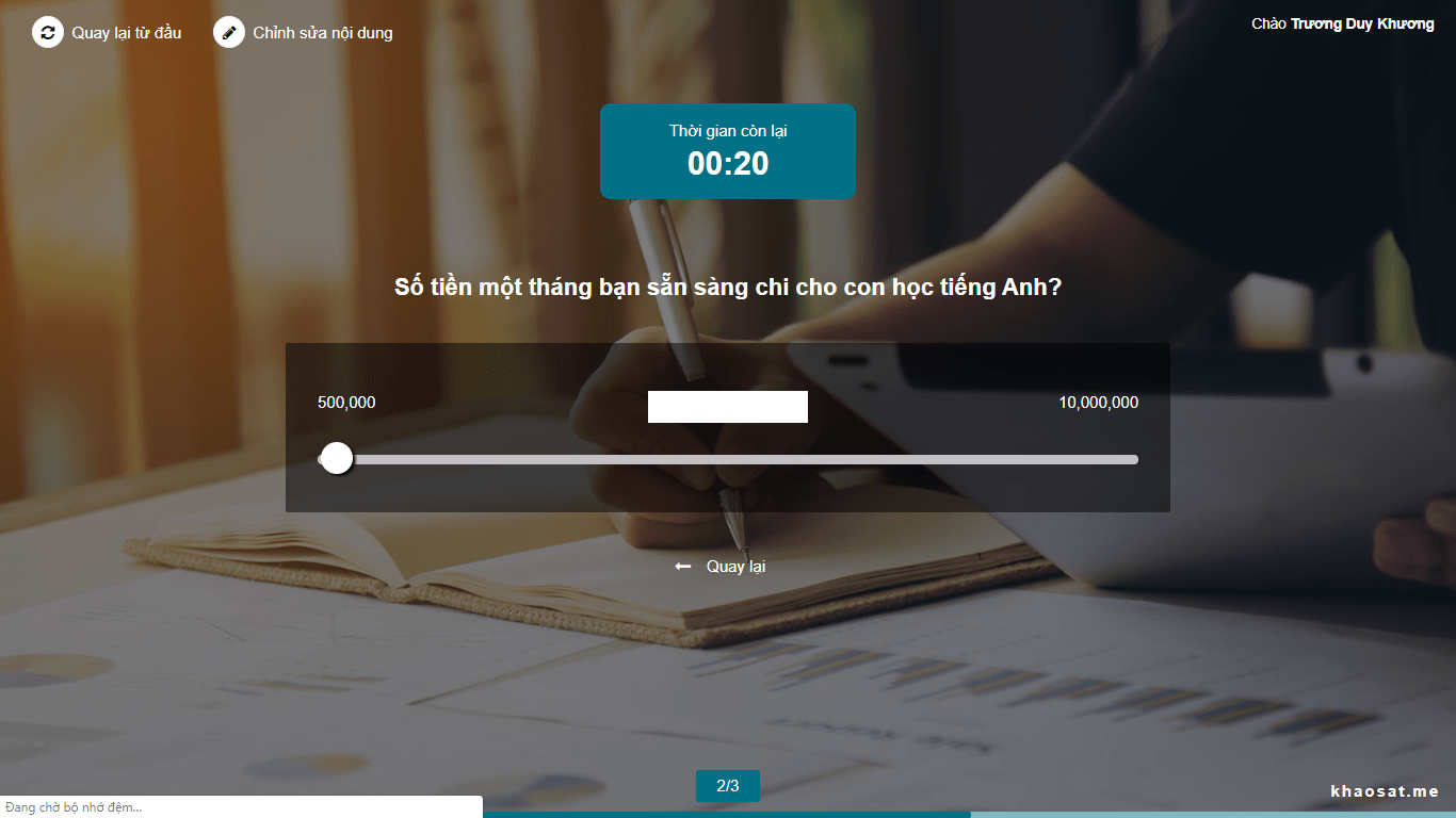 phương án kỹ thuật khảo sát