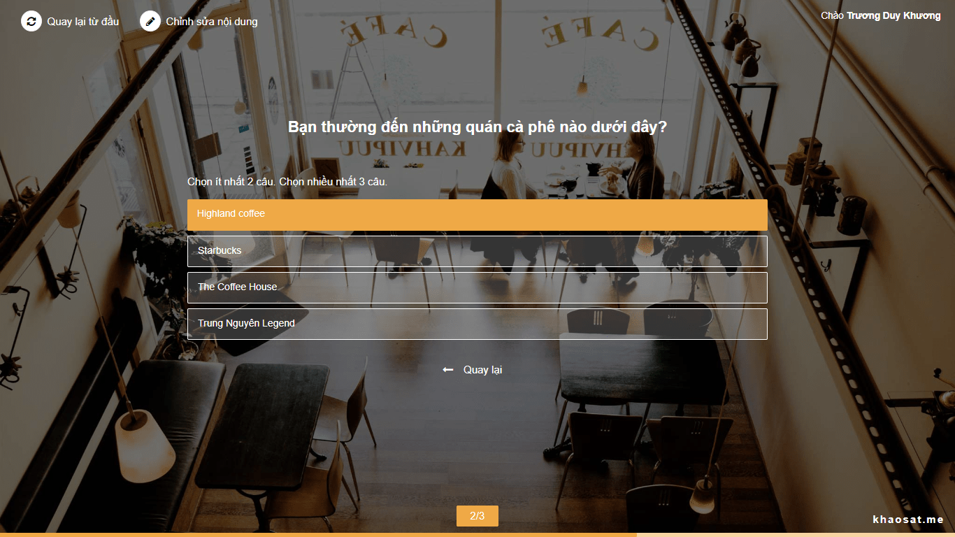 cách làm phiếu khảo sát online