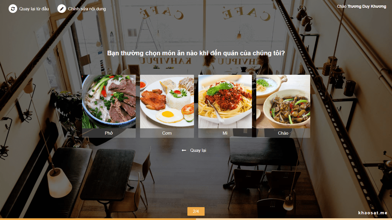 làm khảo sát online