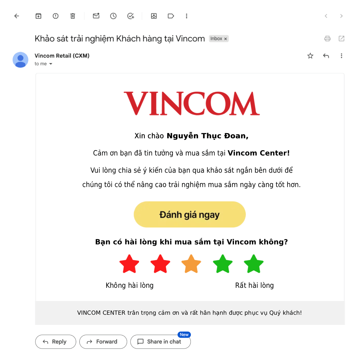Case study VINCOM RETAIL